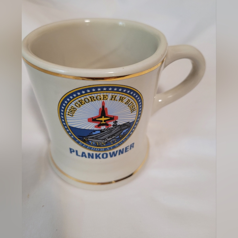 USS George H.W. Bush (CVN-77) Ship's Crest Plankowner Coffee Mug